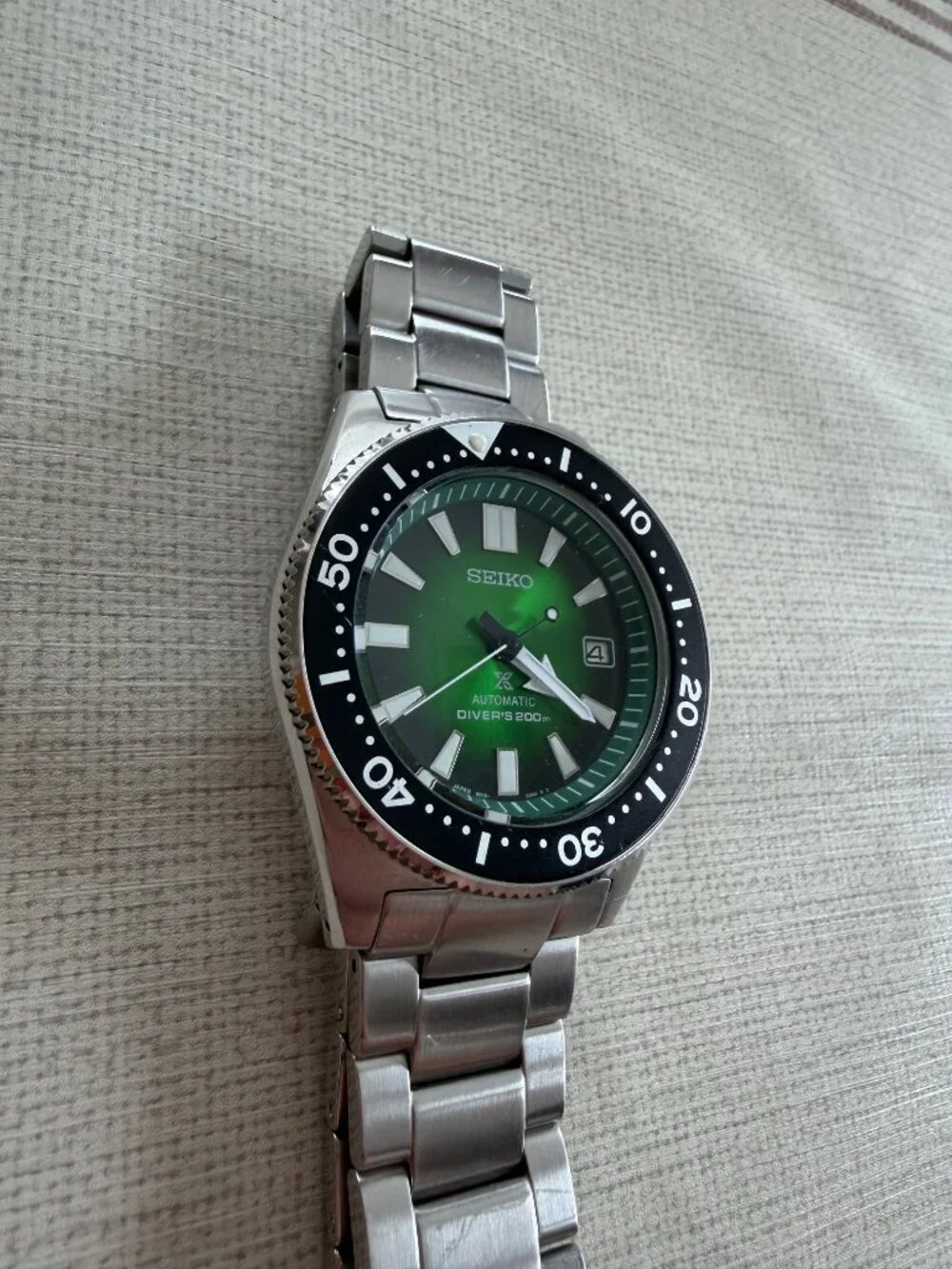 Seiko Prospex Green Sea SBDC077 Diver's Automatic Rotating Bezel Men 200M Watch - Picture 3 of 9